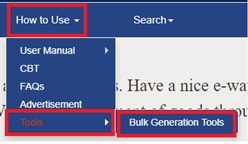 How to Use Bulk Generation Facility on the E-way Bill Portal