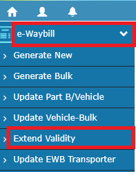 Extend validity under E-waybill