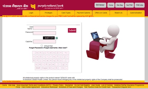 PNB CC Login