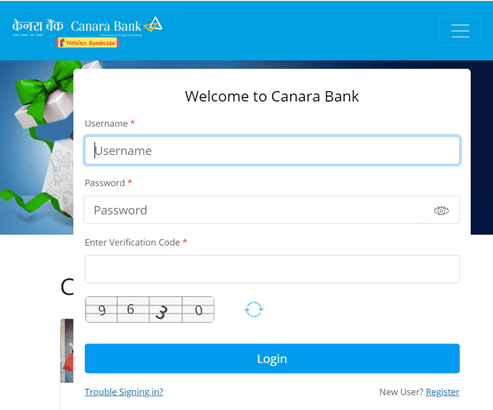 Canara Bank Credit Card Login