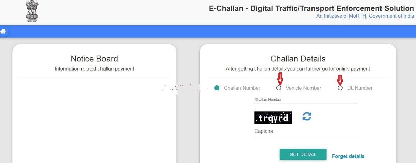 Check EChallan Status Online Traffic Challan Enquiry & Payment