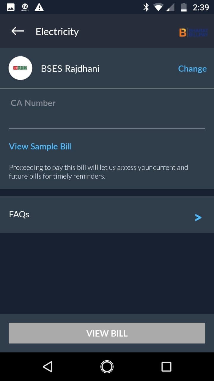 BSES Rajdhani Electricity Bill Payment