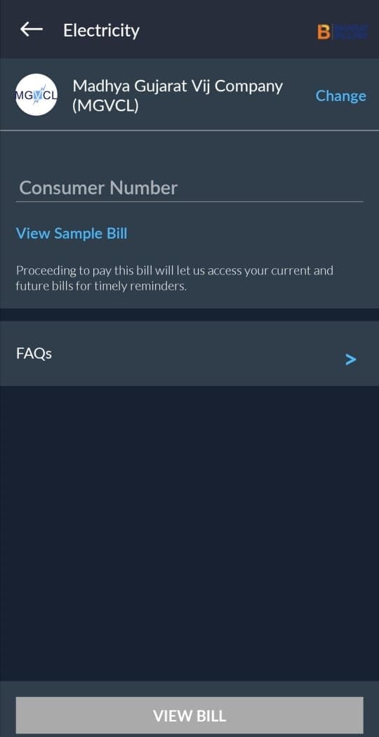MGVCL Electricity Bill Payment