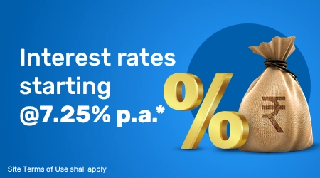 Interest rate starting @7.25% p.a.