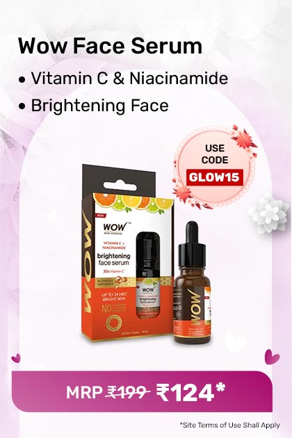 Wow Vitamin C & Niacinamide Brightening Face Serum - 10 Ml - Clearance Sale