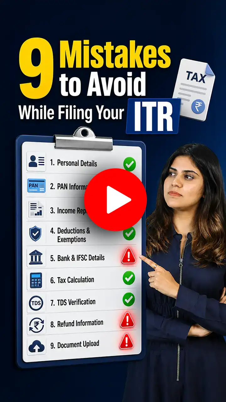 9 Mistakes to Avoid While Filing your ITR