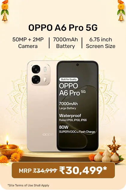 Oppo A6 Pro 5g Smartphone, 8gb Ram, 256gb Storage, Elegant Design - Aurora Gold