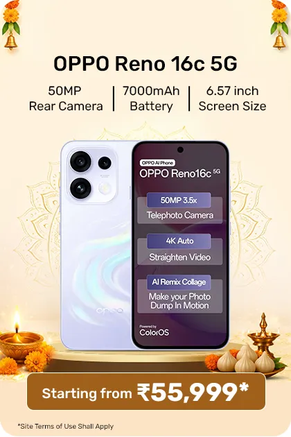 Oppo Reno 16c 5g Smartphone, 12gb Ram, 256gb Storage - Stellar Purple