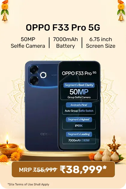 Oppo F33 Pro 5g Smartphone, 8gb Ram, 128gb Storage - Starry Blue