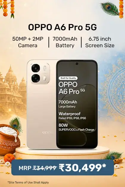 Oppo A6 Pro 5g Smartphone, 8gb Ram, 256gb Storage, Elegant Design - Aurora Gold