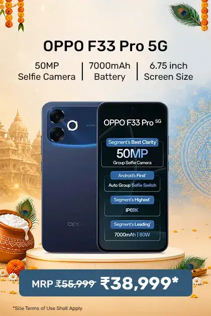 Oppo F33 Pro 5g Smartphone, 8gb Ram, 128gb Storage - Starry Blue