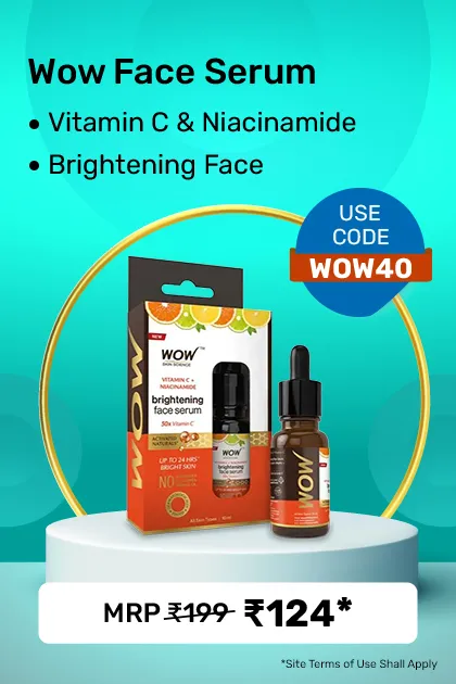 Wow Vitamin C & Niacinamide Brightening Face Serum - 10 Ml - Clearance Sale