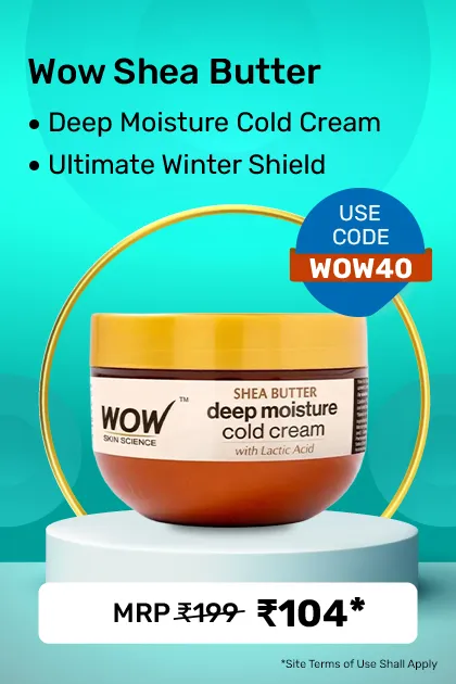 Wow Shea Butter Deep Moisture Cold Cream - 100 Ml
