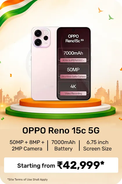 Oppo Reno 15c 5g Smartphone, 8gb Ram, 256gb Storage, Elegant Design - Afterglow Pink