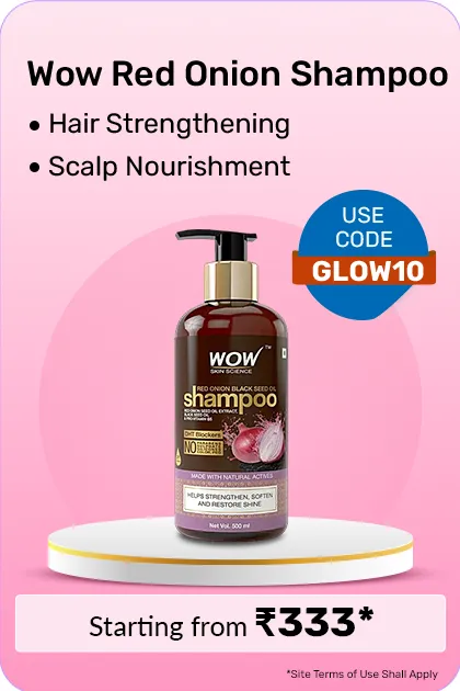 Wow Red Onion Black Seed Oil Shampoo, 500 Ml Bottle