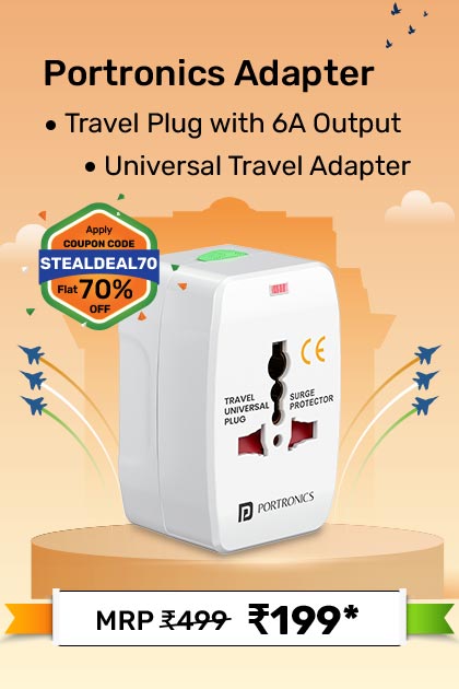 Portronics Travel Adapter
